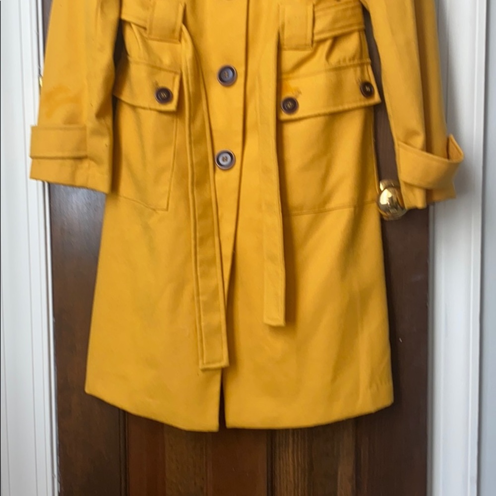 Mustard Yellow Coat Size 10